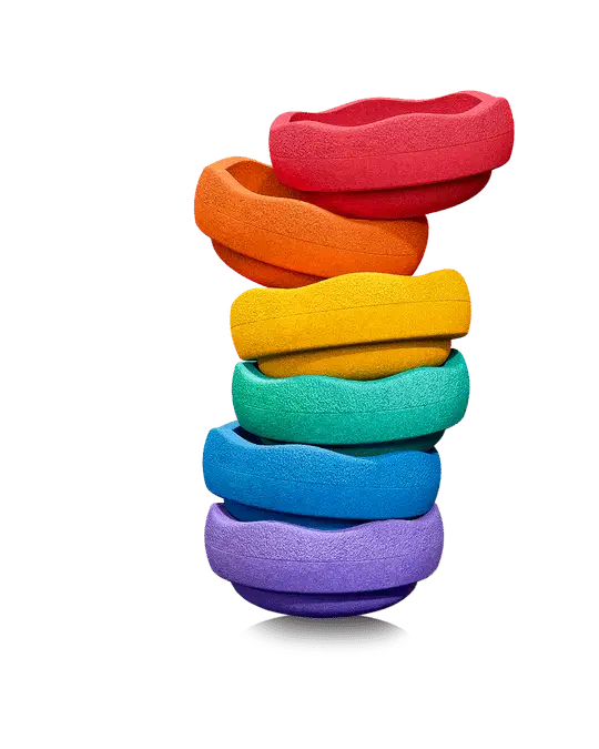 Stapelstein Rainbow Classic 6 Χρωματιστά Βότσαλα