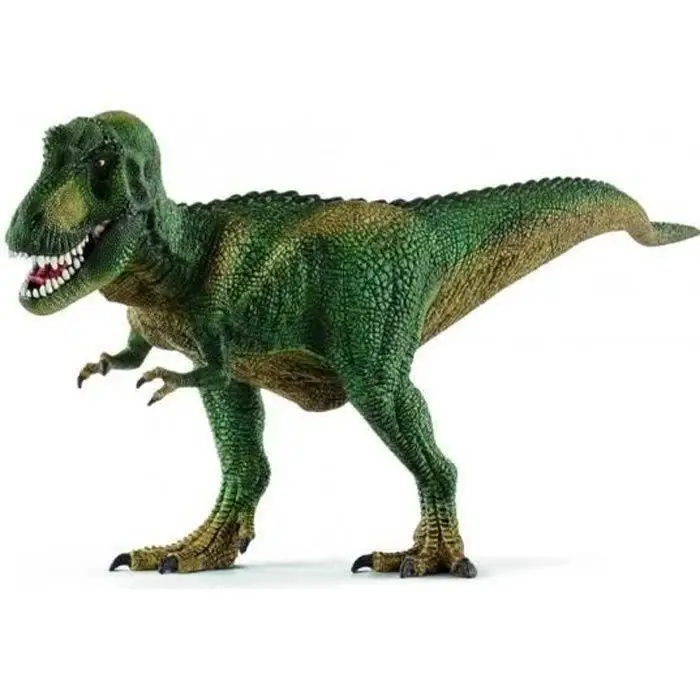 Schleich Dinosaurs Τυραννόσαυρος Ρεξ 14587 - Φιγούρα T-Rex, Κινητή Μάσα, Σκούρο Πράσινο